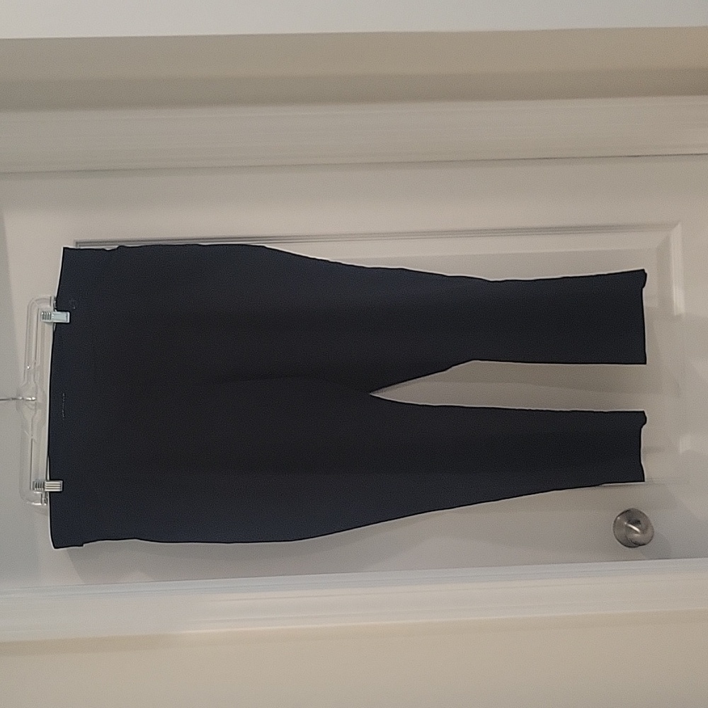 Lane Bryant 22P Stretchy Black Flare Pants